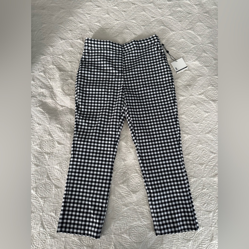 Jules & Leopold Black and White Casual Checkered Bottoms